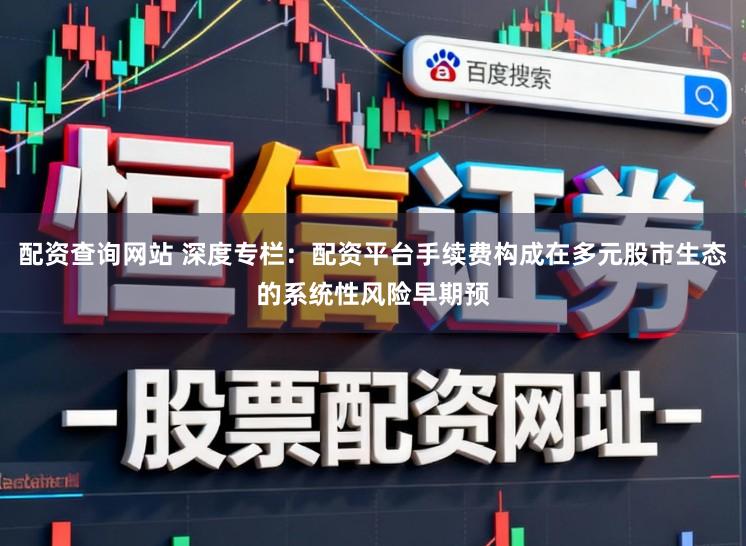 配资查询网站 深度专栏：配资平台手续费构成在多元股市生态的系统性风险早期预